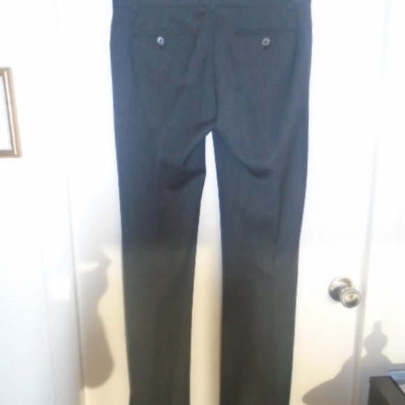 THEORY BLACK AND GRAY CHECKERED PANTS SIZE 4 - Picture 4 of 12